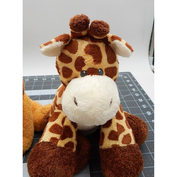 Ty Pluffies Tylux Giraffe Loin Monkey Beanbag Terry Plush Stuffed Animal Lot 3 - Picture 8 of 12
